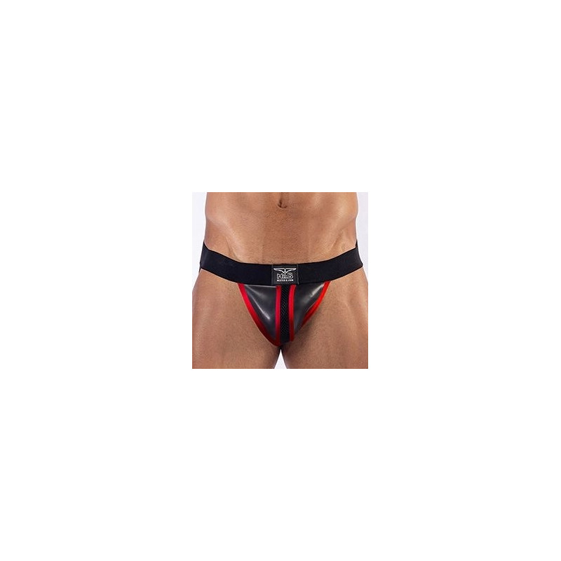 Mr B - Mister B Jockstrap en néoprène Mister B Noir-Rouge